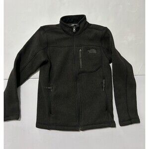 The North Face Boy’s Size Medium Full Zip Gray Fleece Sweater Jacket